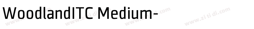 WoodlandITC Medium字体转换
